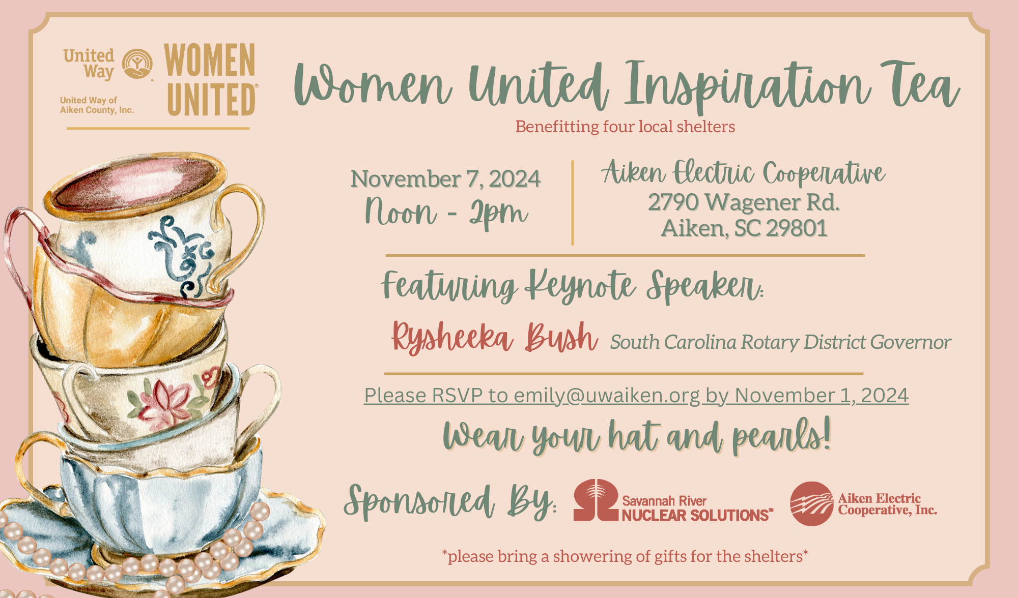Women United Tea Invitation