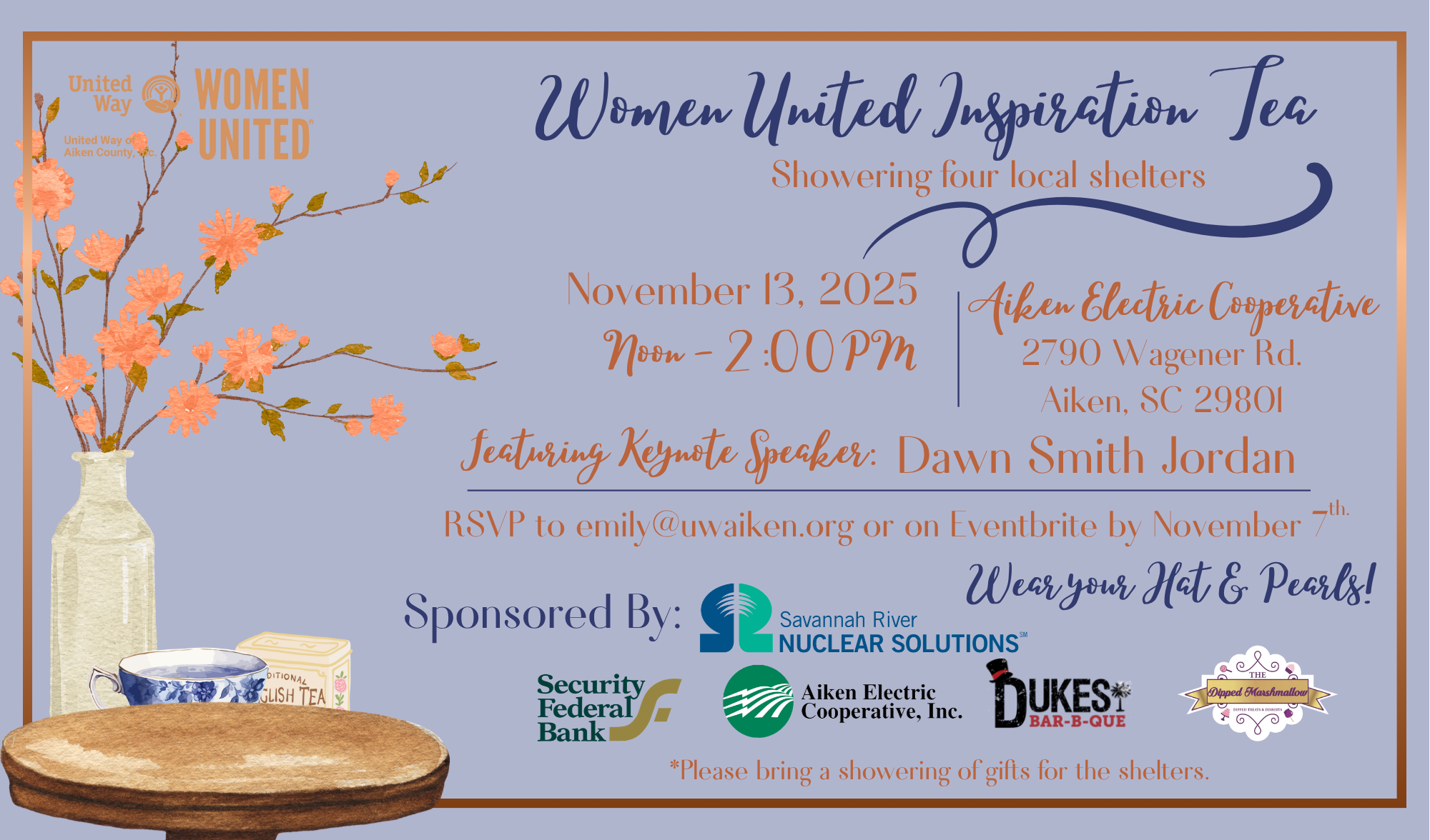 Women United Tea Invitation