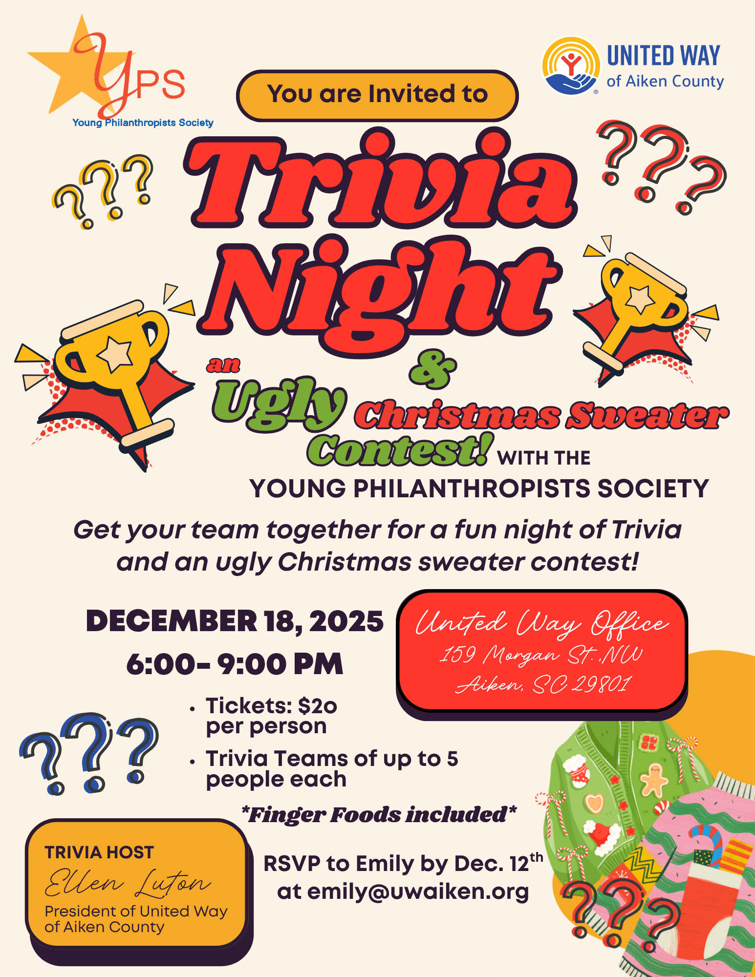 YPS Trivia Night Invitation
